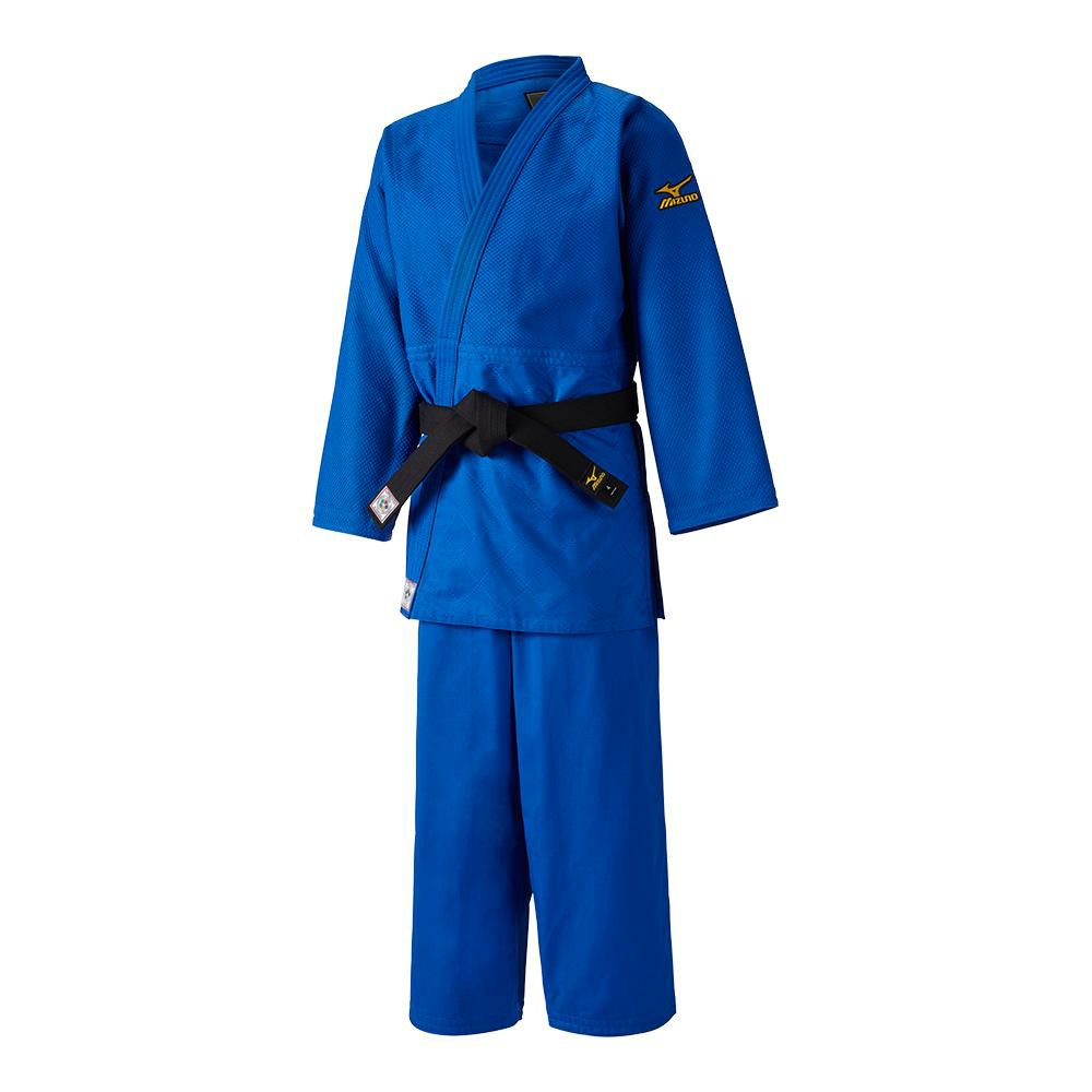 Mizuno Men's Judo Yusho Japan IJF Blue - GZWVXJS-82